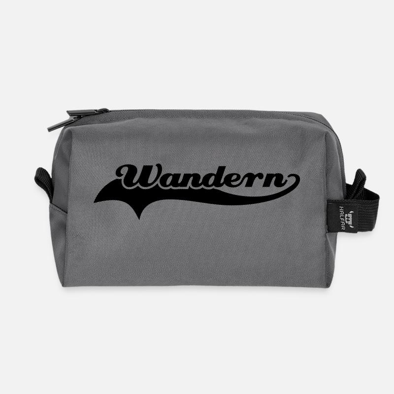 Wandern Schweif - Recycelte Kulturtasche - Anthrazit