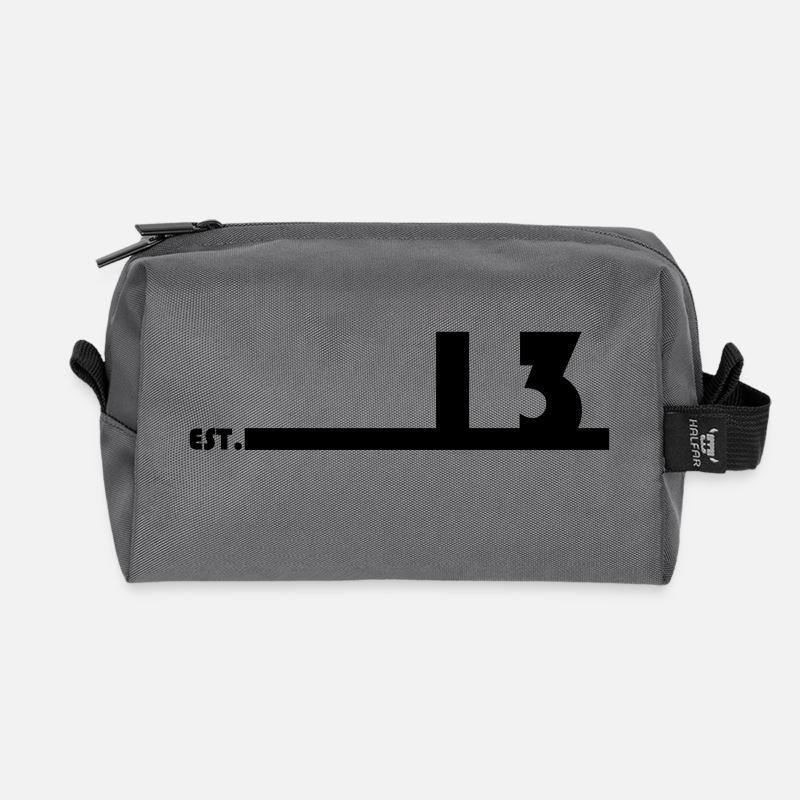13_Black_Bauhaus93 - Recycelte Kulturtasche - Anthrazit