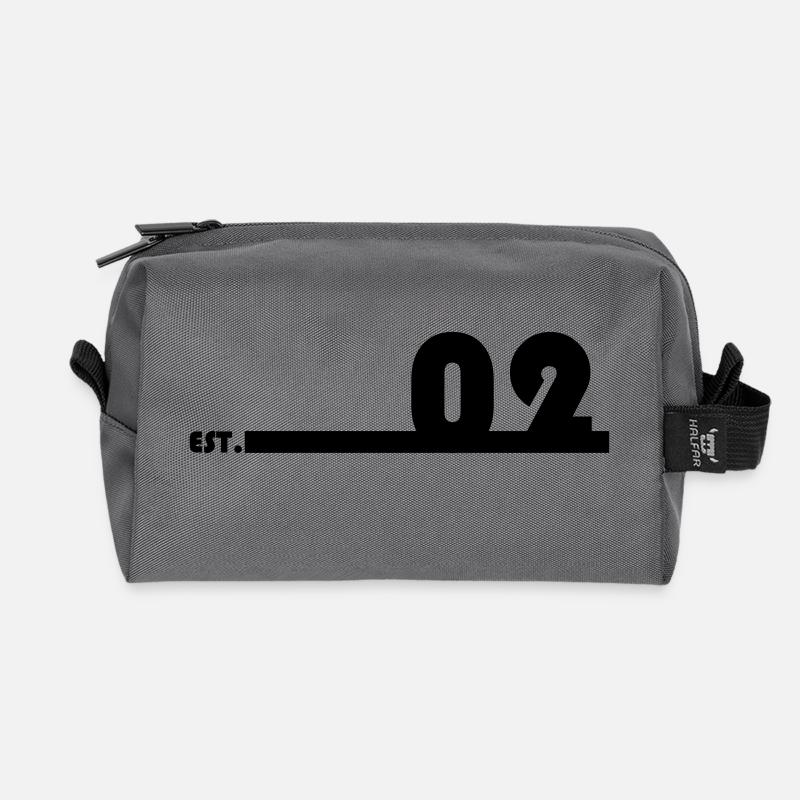 02_Black_Bauhaus93 - Recycelte Kulturtasche - Anthrazit
