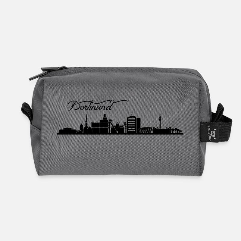 Dortmunder Skyline - Recycelte Kulturtasche - Anthrazit