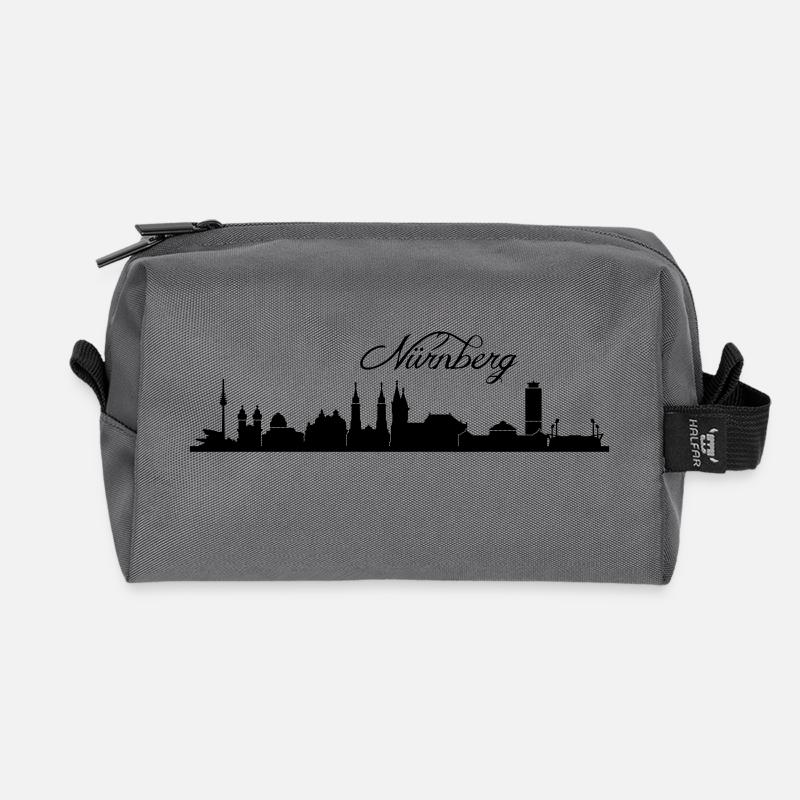 Nürnberger Skyline - Recycelte Kulturtasche - Anthrazit