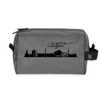 Stuttgarter Skyline - Recycelte Kulturtasche - Anthrazit - Vorne