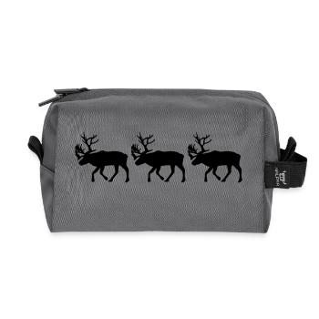Caribou - Rentier - Recycelte Kulturtasche - Anthrazit - Vorne