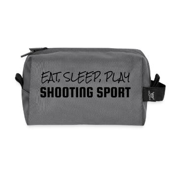 Sport Shooting - Sportschießen - Tir - Sport - Recycled Toiletry Zip Bag - anthracite - Front