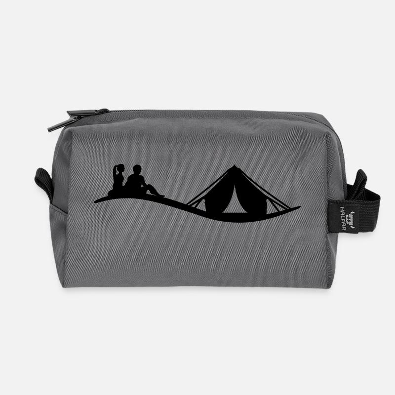 Freizeit - Camping - Recycelte Kulturtasche - Anthrazit