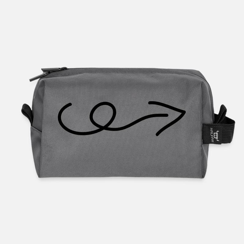 pfeil - Recycelte Kulturtasche - Anthrazit