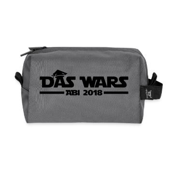 abi 2018 das wars - Recycelte Kulturtasche - Anthrazit - Vorne