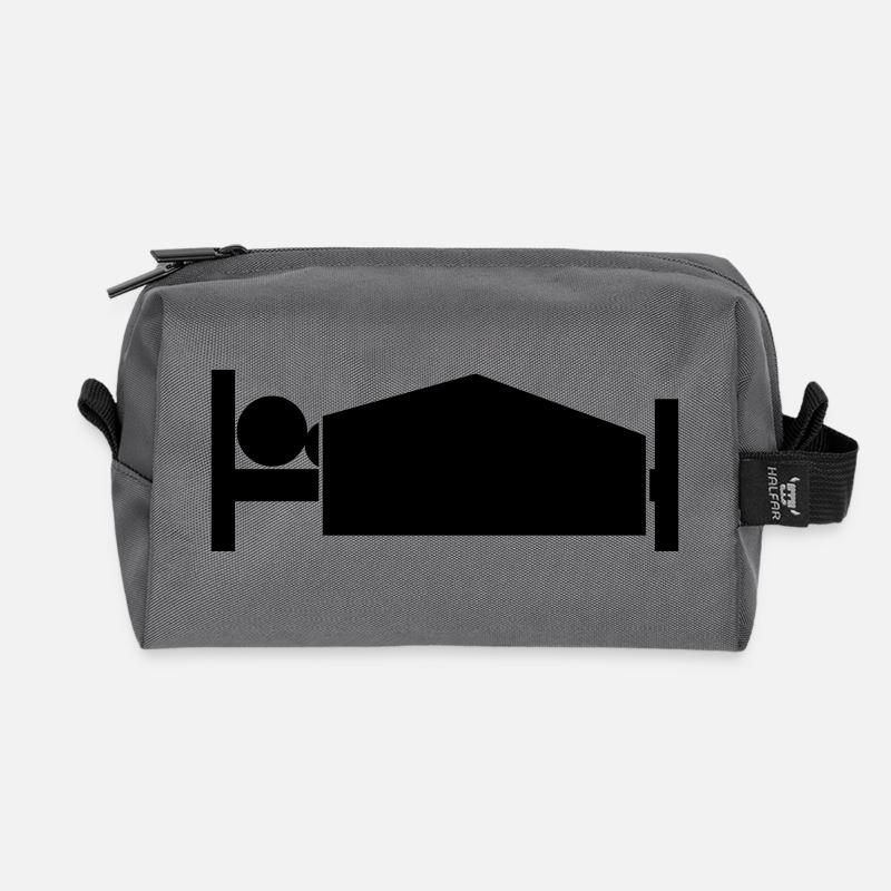 morning bed - Recycelte Kulturtasche - Anthrazit