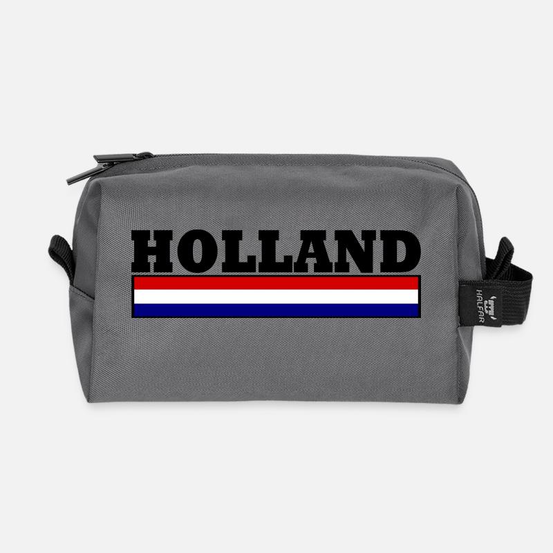 Holland Flagge - Recycelte Kulturtasche - Anthrazit