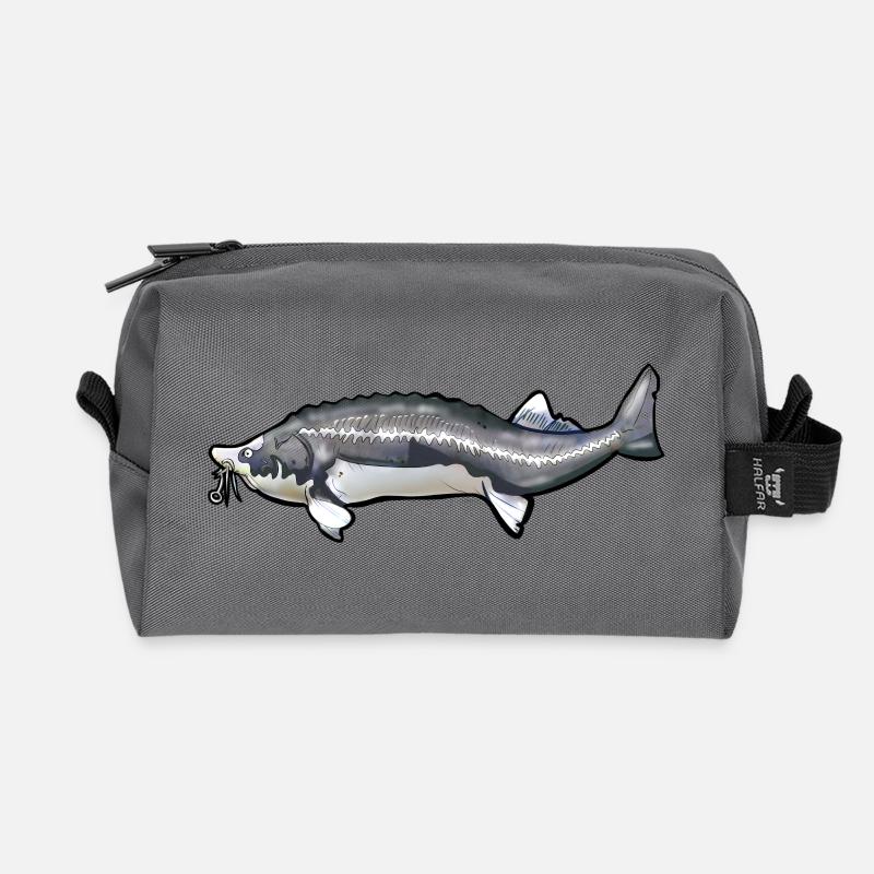 Schwanzmuster von gewühltem Kelfisch - Recycelte Kulturtasche - Anthrazit