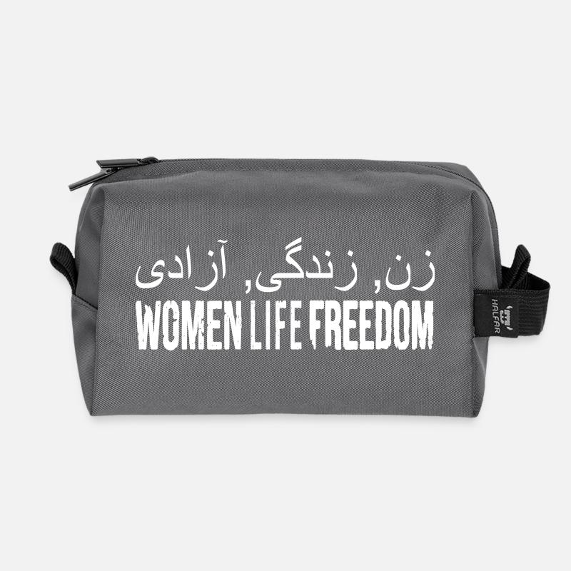 Women life freedom iran - Recycelte Kulturtasche - Anthrazit