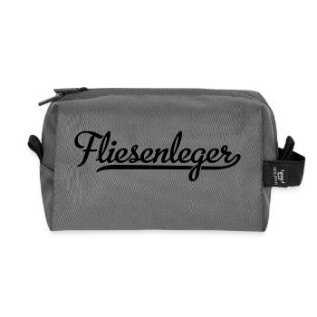 Fliesenleger - Recycelte Kulturtasche - Anthrazit - Vorne