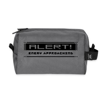 8Bit Alarm - Recycled Toiletry Zip Bag - anthracite - Front