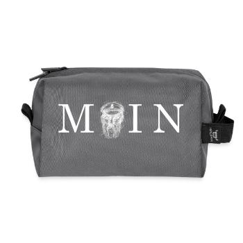 MOIN avec marinière, blanc - Trousse de toilette en tissu recyclé - anthracite - Devant