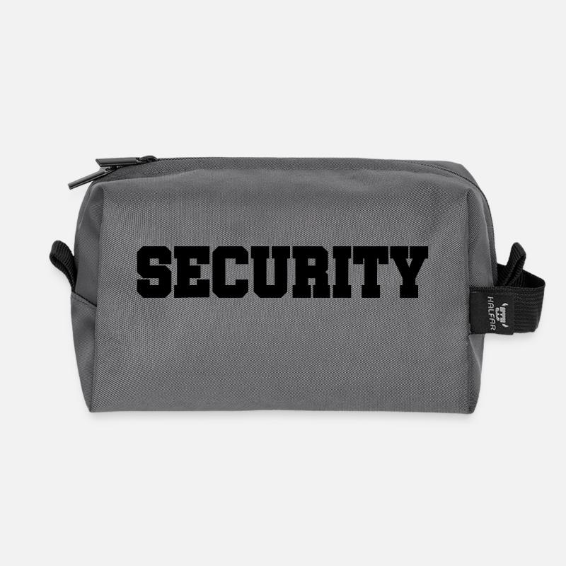 Security - Sicherheitsdienst - Bewachung - Schutz - Recycelte Kulturtasche - Anthrazit