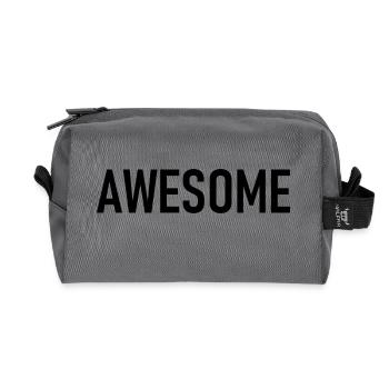 génial - je suis génial - impressionnant - Trousse de toilette en tissu recyclé - anthracite - Devant