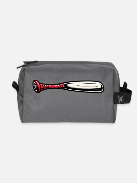 Baseballschläger pitcher - Recycelte Kulturtasche - Anthrazit