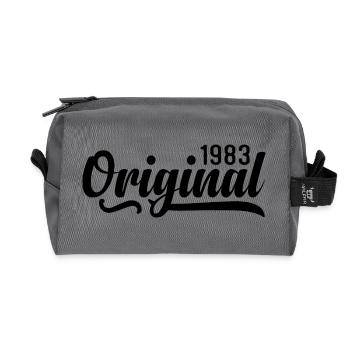 1983 Geburtstag 42 Jahre Alt, retro 1983 - Recycelte Kulturtasche - Anthrazit - Vorne
