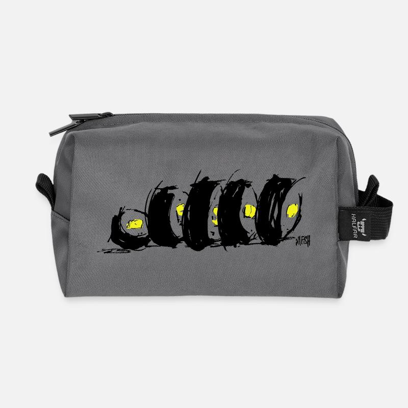 Roll in Love 1 - Recycled Toiletry Zip Bag - anthracite