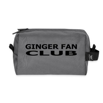 Ginger Fan Club - Recycled Toiletry Zip Bag - anthracite - Front