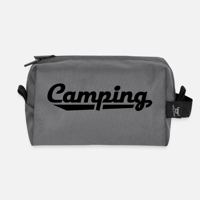 CAMPING - Recycelte Kulturtasche - Anthrazit