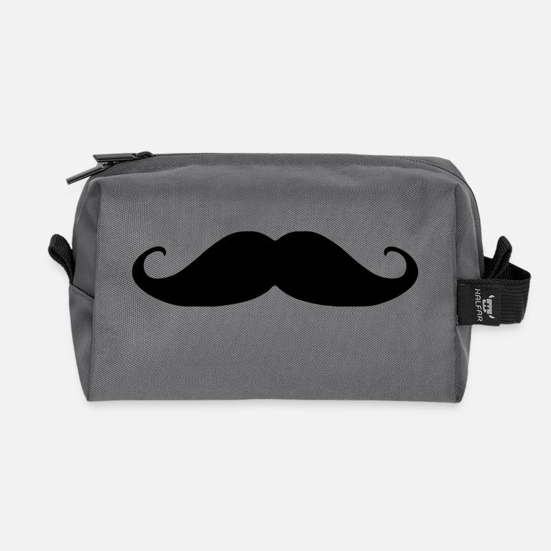 Moustache - Recycelte Kulturtasche - Anthrazit