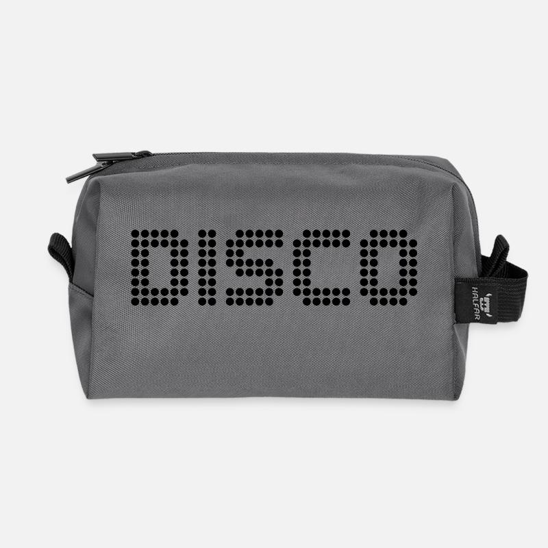 Disco - Recycled Toiletry Zip Bag - anthracite