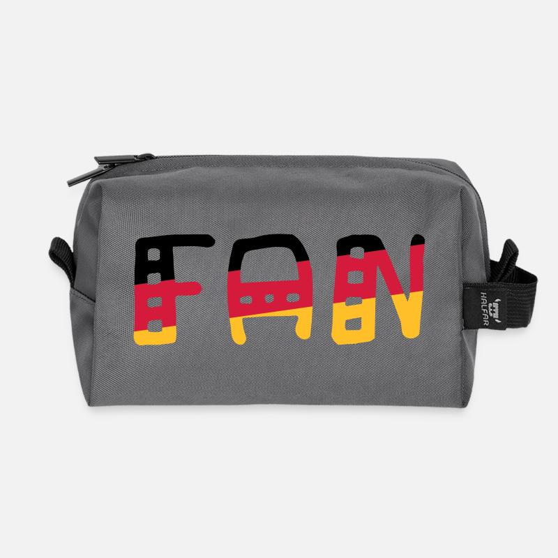 FAN - Shirt Deutschland - Recycelte Kulturtasche - Anthrazit