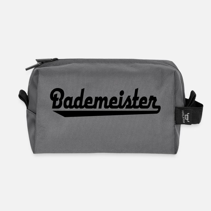 Bademeister - Recycelte Kulturtasche - Anthrazit