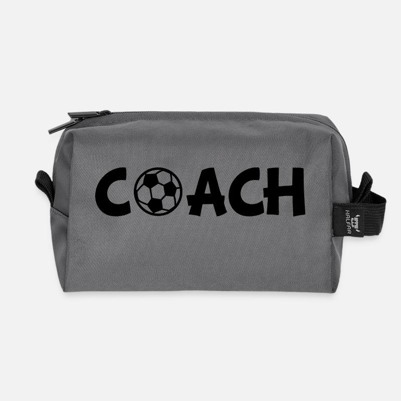 coach - Recycelte Kulturtasche - Anthrazit