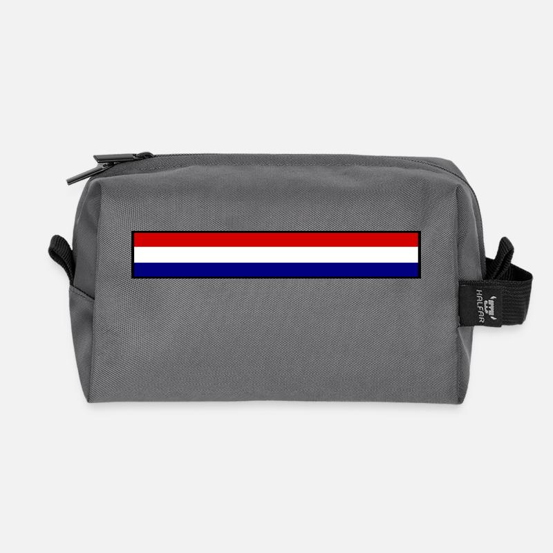Holland Flagge - Recycelte Kulturtasche - Anthrazit