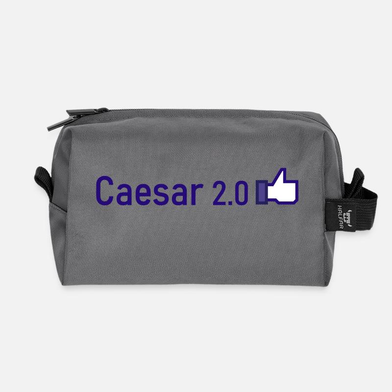 Caesar 2 0 - Recycled Toiletry Zip Bag - anthracite