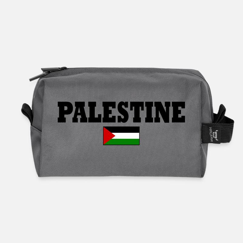 Palästina - Recycelte Kulturtasche - Anthrazit