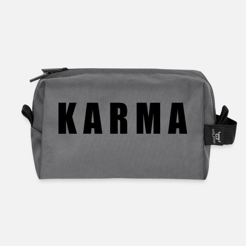 Karma - Recycelte Kulturtasche - Anthrazit
