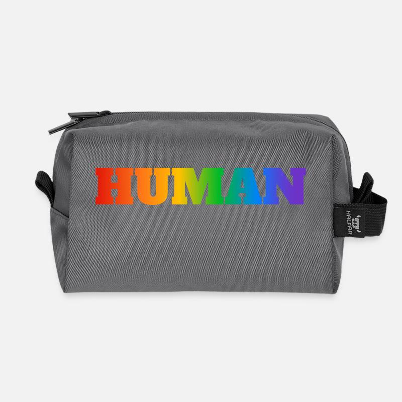 MENSCHLICHES LGBT - Recycelte Kulturtasche - Anthrazit