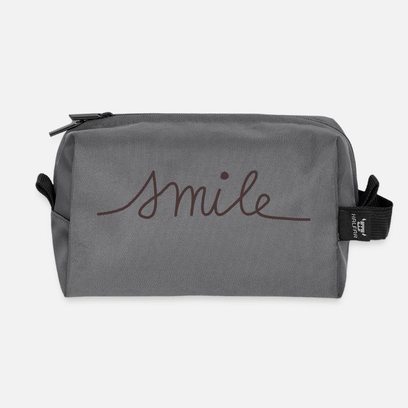 Smile - Recycelte Kulturtasche - Anthrazit