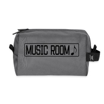 salle de musique - Trousse de toilette en tissu recyclé - anthracite - Devant