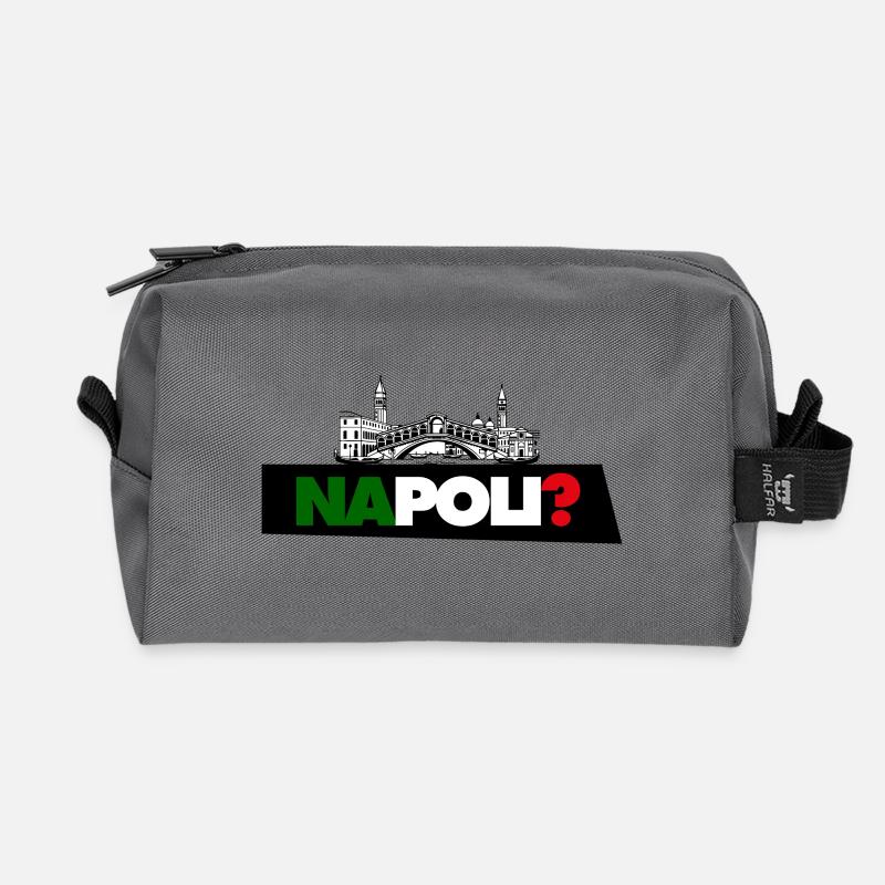 Neapel? - Recycelte Kulturtasche - Anthrazit
