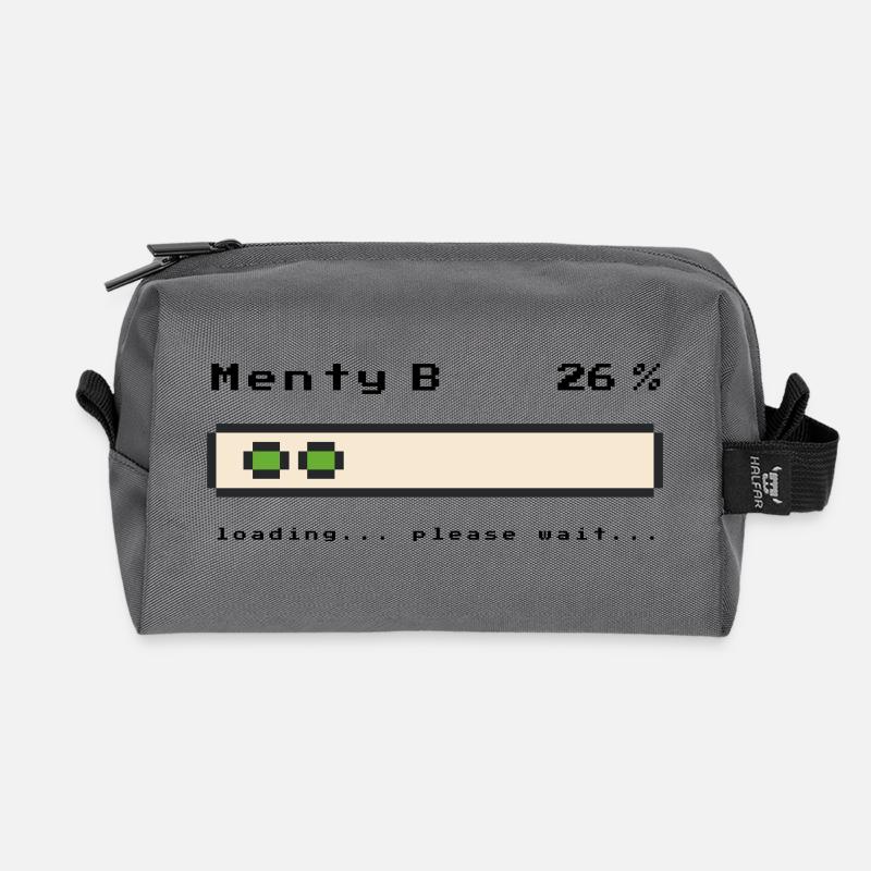 Menty B Loading | Das Krisenmotiv - Recycelte Kulturtasche - Anthrazit
