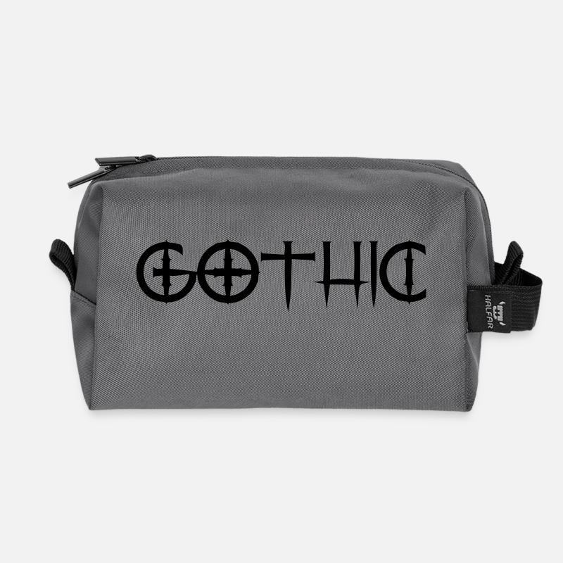 gothic - Recycelte Kulturtasche - Anthrazit