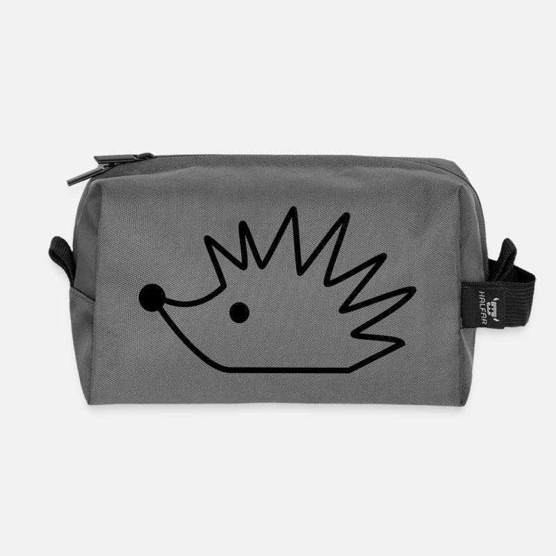 igel - Recycelte Kulturtasche - Anthrazit