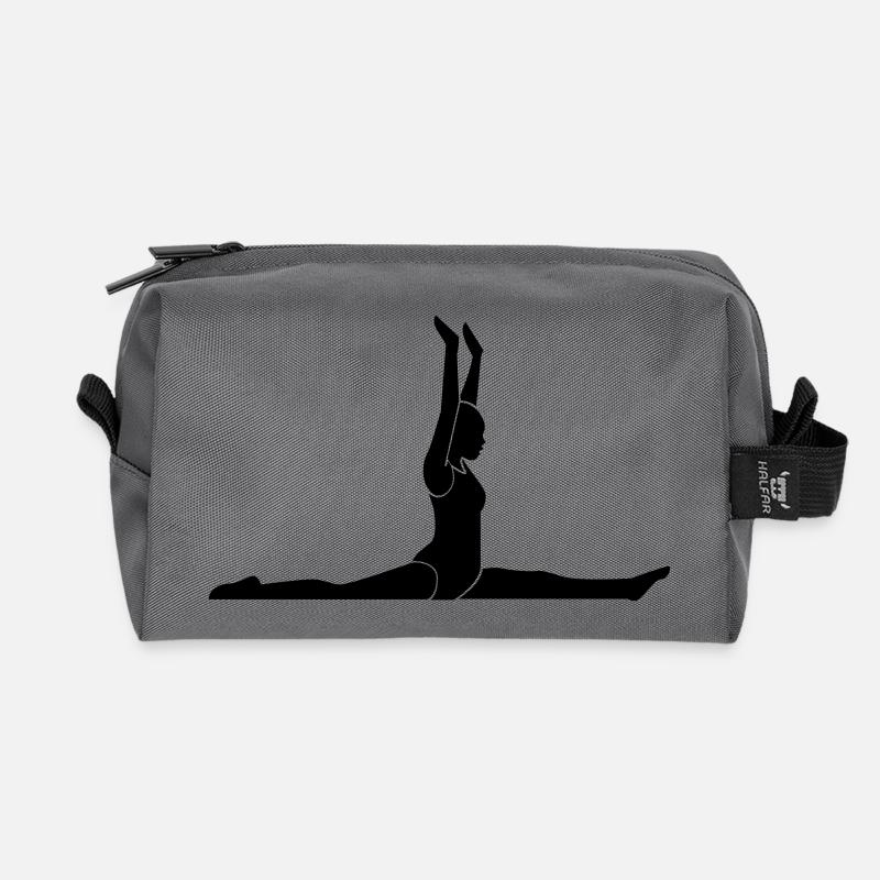 Gymnastik - Turner - Recycelte Kulturtasche - Anthrazit