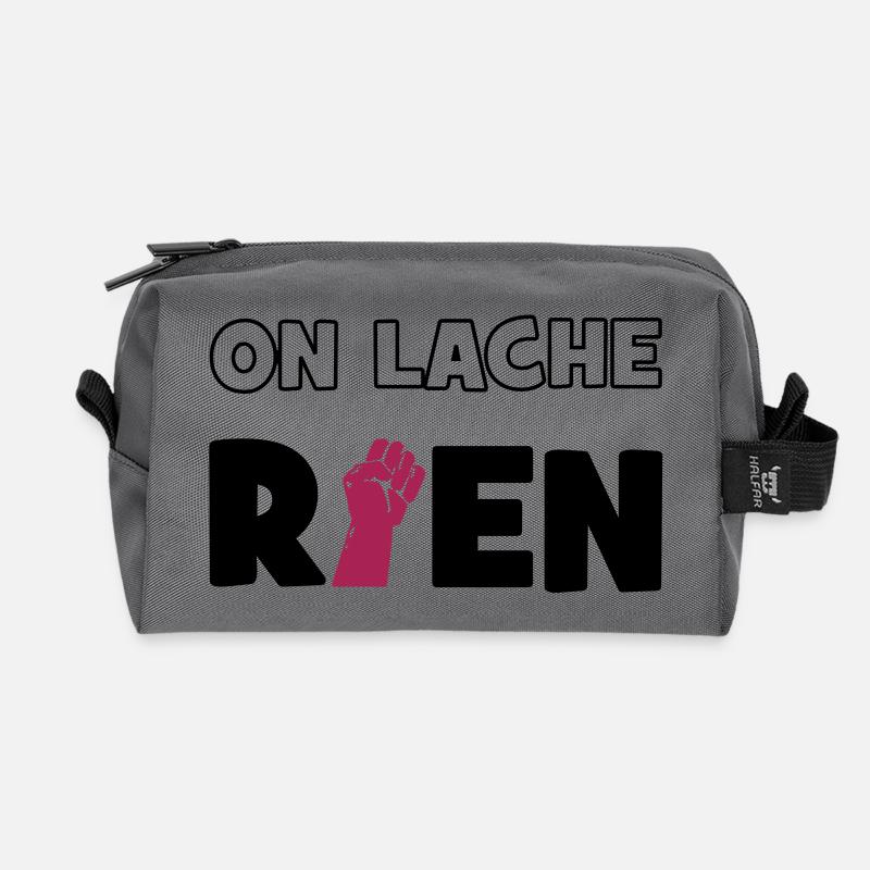 We loose nothing! - Recycled Toiletry Zip Bag - anthracite