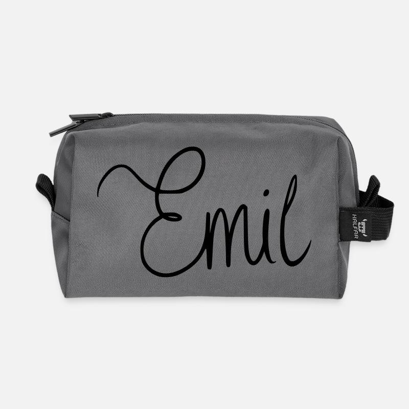 Emil - Recycelte Kulturtasche - Anthrazit