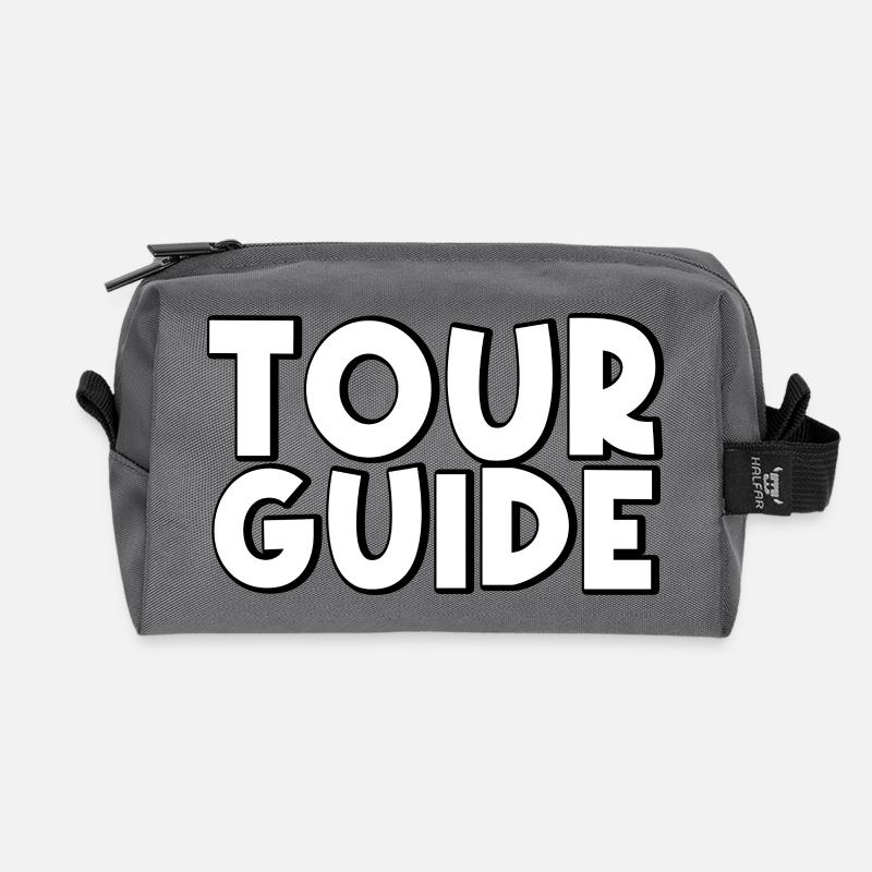 tour guide - Recycelte Kulturtasche - Anthrazit
