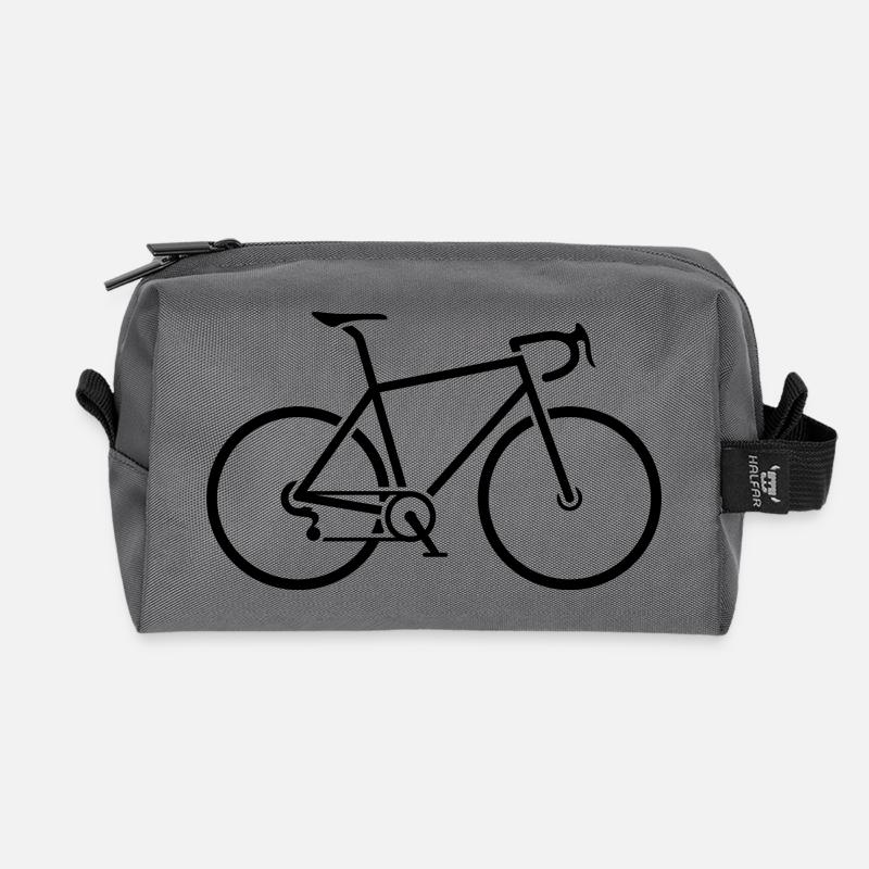Rennrad - Recycelte Kulturtasche - Anthrazit