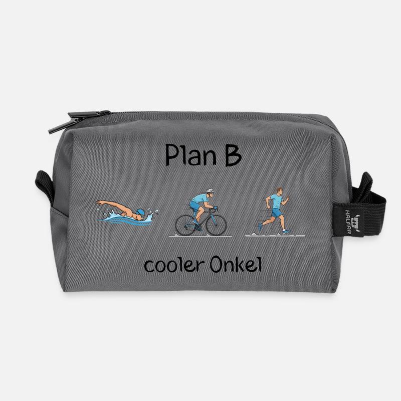 Cooler Onkel - Recycelte Kulturtasche - Anthrazit