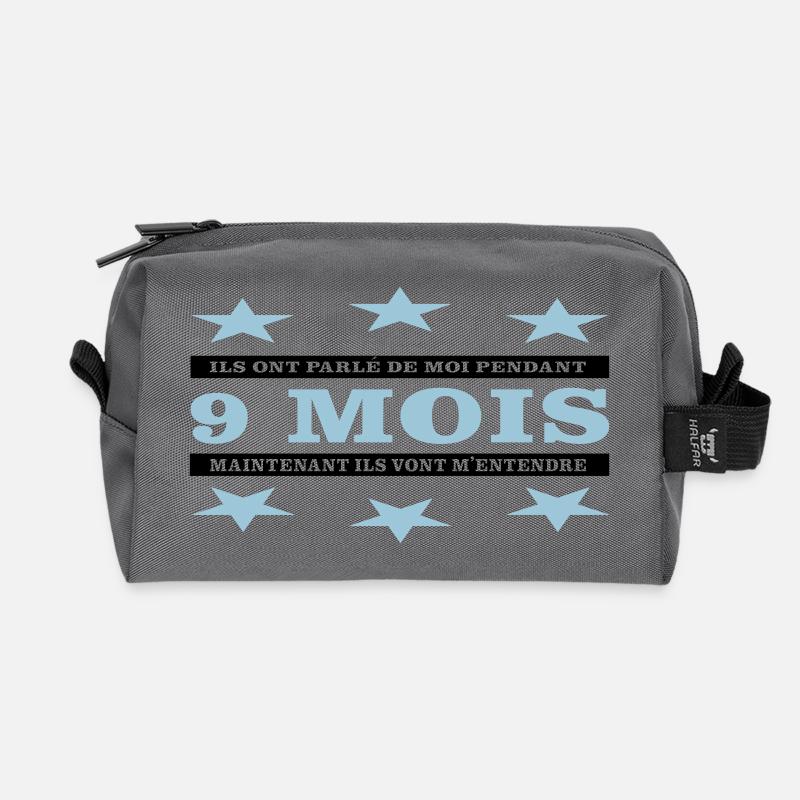 9 Monate - Recycelte Kulturtasche - Anthrazit