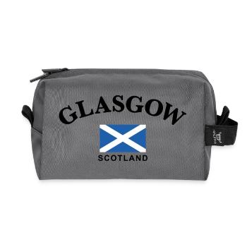 Glasgow, Écosse - Trousse de toilette en tissu recyclé - anthracite - Devant