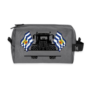 Zeeland_Tractor_Custom_Edition - Trousse de toilette en tissu recyclé - anthracite - Devant